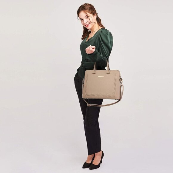 Laptop Bag for Women 14 Inch Computer Shoulder Bag Large Capacity Messenger Bag - Picture 6 of 6